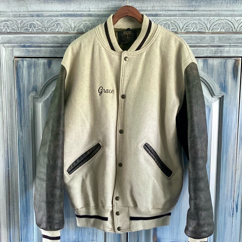 Delong Classics Varsity Wool & Leather Jacket